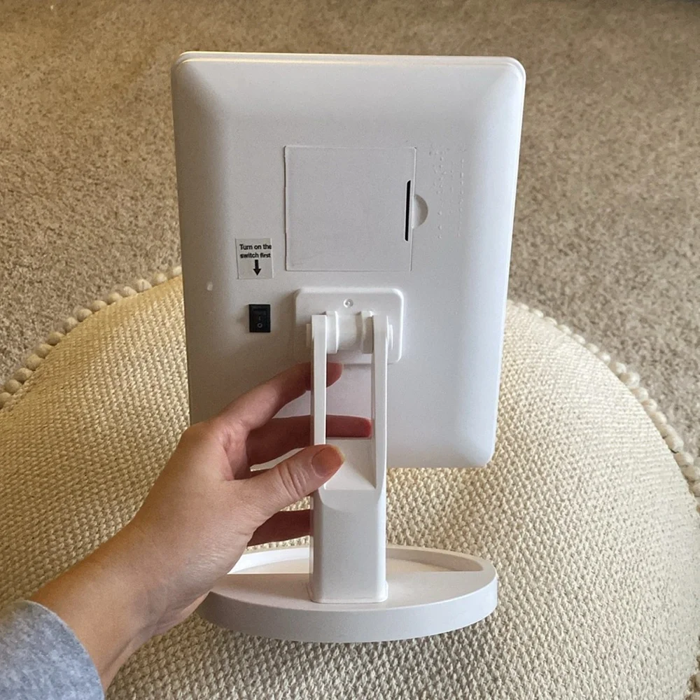 White Vanity Mirror with LED Lights